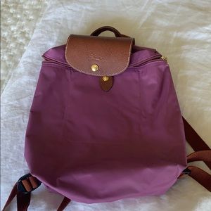Longchamp foldable backpack like new